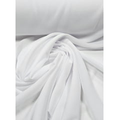 Crepe Georgete Liso Branco COM SUJEIRA - Comprimento 3,50 m x Largura 1,50 m 