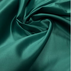 Cetim charmeusse  Liso Verde Esmeralda  - Comprimento 2 M X lARGURA 1,47 M 