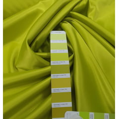 Cetim Bucol Liso Verde Pistache COM SUJEIRA - Comprimento 4 m x Largura 1,47 m 