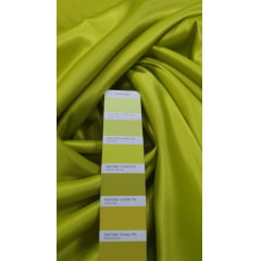 Cetim Bucol Liso Verde Pistache COM SUJEIRA - Comprimento 4 m x Largura 1,47 m 