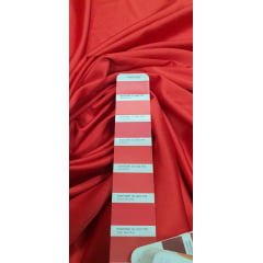 Crepe Amanda Liso Vermelho Ferrari - Comprimento 1,50 m x Largura 1,50 m 