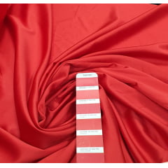 Crepe Amanda Liso Vermelho Ferrari - Comprimento 1,50 m x Largura 1,50 m 