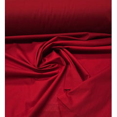 Tricoline Lisa Vermelho Cereja Premium 100% Algodão  - Comprimento 0,60 cm x Largura 1,50 m 