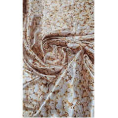 Cetim Estampado Digital Pipocas  - Comprimento 0,80  cm x Largura 1,47 m  