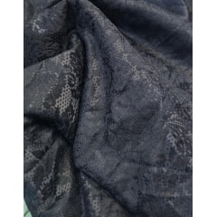 Renda dublada preta - Comprimento 4 M  cm m x Largura 1,45 m