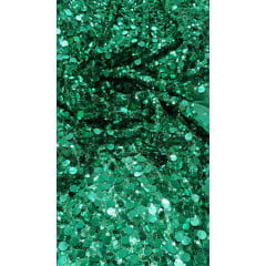 Paetê Bordado Montreal Verde - Comprimento 0,65 cm x Largura 1,30 m 
