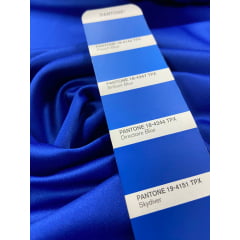 Crepe Amanda Liso Azul Royal - Comprimento 1 m x Largura 1,50 m 