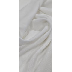 Viscose Italiana Trabalhada  Off White  - Comprimento 4,50 m x Largura 1,45 m 