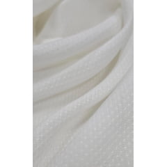 Viscose Italiana Trabalhada  Off White  - Comprimento 4,50 m x Largura 1,45 m 