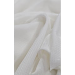 Viscose Italiana Trabalhada  Off White  - Comprimento 4,50 m x Largura 1,45 m 