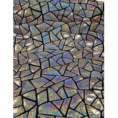 Veludo Bordado Flash Back Bronze  COM FURO - Comprimento 1,75 x Largura 1,40