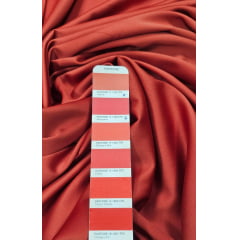 Crepe Amanda Liso Terracota - Comprimento 2,70 m x Largura 1,50 m 