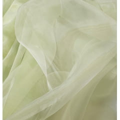 Organza Cristal Lisa Verde Lima COM RASGO  - Comprimento 2 m x Largura 1,47 m 