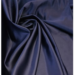 Cetim Bucol Liso Azul Marinho - Comprimento  1 m  x Largura 1,50 m 