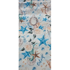 Cetim Estampado Digital Odoyá Iemanjá  - Largura 1,47 m x Comprimento 0,80 CM