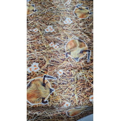 Cetim Estampado Digital Omolu 02 COM FALHA - Comprimento 1 m x Largura 1,47 m 