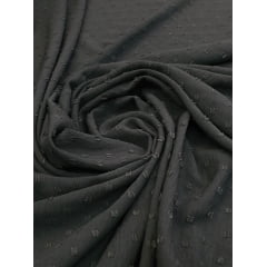 Crepe Air Flow Duna Salpico Preto - Comprimento 1 m x Largura 1,50 m 