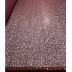 Mini Paetê Bordado Marsala - Comprimento 1 m x Largura 1,40 m 