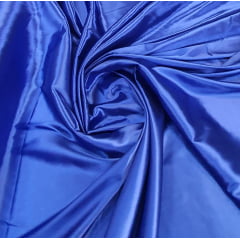 Cetim Charmeusse c/ Lycra Liso Azul Royal - Comprimento 3,90 m x Largura 1,47 m 