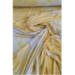 Malha Tai Day com Foil Amarelo - Comprimento 4 m x Largura 1,60 m 