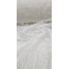 Renda Tipo Chantilly Off White ST01 - Comprimento 2 m x Largura 1,47 m 