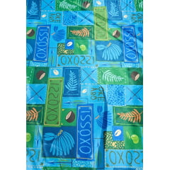 Cetim Estampado Digital Oxóssi - Comprimento 1 m x Largura  1,47 m 