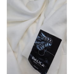 Moletom felpado Dalila Textil off white - Comprimento 0,50  cm x Largura 1,90 m    