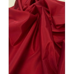 Tafetá Indiano Toque de Seda Vermelho Cereja - Comprimento 2,70 m x Largura 1,45 m 