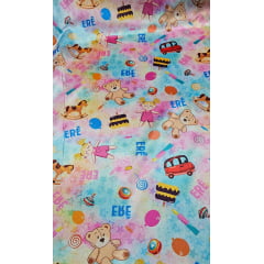 Cetim Estampado Digital Erê - Largura 1,47 m x Comprimento 1 m 