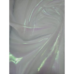 Organza Holográfica Branco - Comprimento 5,30 x Largura 1,50 m 