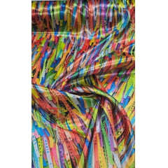 Cetim Estampado Digital Senhor do Bonfim  - Comprimento 2,70 m x Largura 1,47 m 