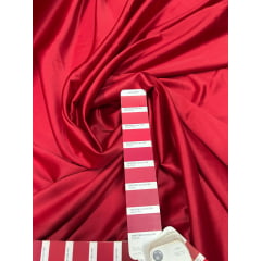 Crepe Amanda Liso Vermelho Cereja COM SUJEIRA - Comprimento 0,40 cm x Largura 1,50 m 