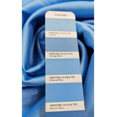 Gabardine Prada Azul Serenity Escuro - Comprimento 1,35 m x Largura 1,47 m