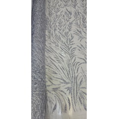 Tule Diamond Prata  Modelo LYD064    - Comprimento 0,60 cm x Largura 1,45 m