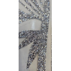 Tule Diamond Prata Modelo LYD064 - Comprimento 0,60 cm x Largura 1,45 m