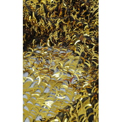 Paetê Bordado Blade Dourado - Comprimento 1 m x Largura 1,47 m Paetê Bordado Blade Dourado - Comprimento 1 m x Largura 1,47 m