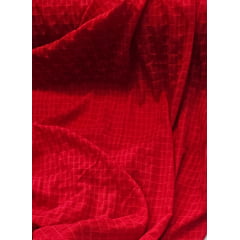 Crepe Tulum Com Elastano Vermelho  - Comprimento 1,30 m x Largura 1,47 m