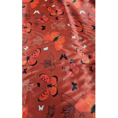 Cetim Estampado Digital Iansã COM DEFEITO - Comprimento 1 m x Largura 1,47 m 