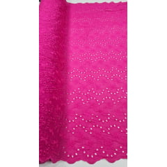 Layse Bordada Pink Modelo I82 - Comprimento 1 m x Largura 1,35 m Layse Bordada Pink Modelo I82 - Comprimento 1 m x Largura 1,35 m