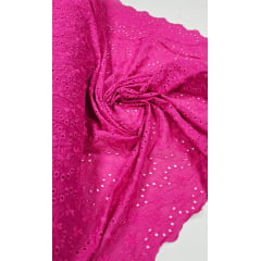 Layse Bordada Pink Modelo I82 COM SUJEIRA  - Comprimento 1 m x Largura 1,35 m 