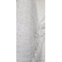 Renda Guipir Pesada Branca Folhas COM SUJEIRA - Comprimento 3 m x Largura 1,40 m Renda Guipir Pesada Branca Folhas COM SUJEIRA - Comprimento 3 m x Largura 1,40 m