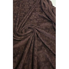 Veludo trabalhado marrom mis ci - Comprimento 0,70 cm x Largura 2 m Veludo trabalhado marrom mis ci - Comprimento 0,70 cm x Largura 2 m