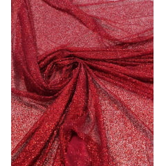 Tule com Glitter Marsala Pesado COM SUJEIRA - Comprimento 1,75 m x Largura 1,40 m Tule com Glitter Marsala Pesado COM SUJEIRA - Comprimento 1,75 m x Largura 1,40 m