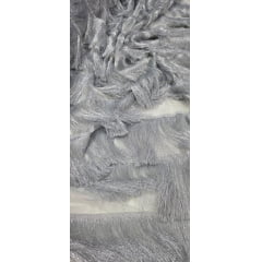 Tule com Franjas Metálicas Prata COM FURO - Comprimento 1 m x Largura 1,70 m Tule com Franjas Metálicas Prata COM FURO - Comprimento 1 m x Largura 1,70 m