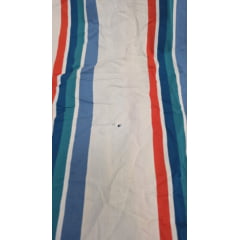 Malha viscolycra listrada fundo kaki listras coloridas dalila - Comprimento 1,50 m x Largura 1,80 m