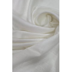 Viscose Pesada com Algodão Off White ( Efeito Linho ) - Comprimento 0,95 cm x Largura 1,45 m