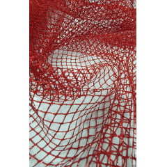 Tela Com Glitter Bali Vermelha - Comprimento 1,30 m x Largura 1,60 m