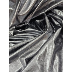 Vinil com Elastano Premium New Shine Chumbo COM RASGO NA BORDA - Comprimento 1,50 m x Largura 1,55 m