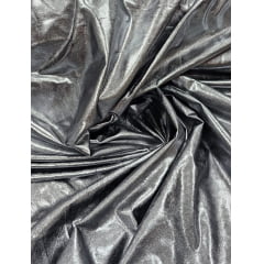 Vinil com Elastano Premium New Shine Chumbo COM RASGO NA BORDA - Comprimento 1,50 m x Largura 1,55 m