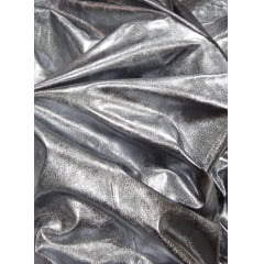 Vinil com Elastano Premium New Shine Chumbo COM RASGO NA BORDA - Comprimento 1,50 m x Largura 1,55 m